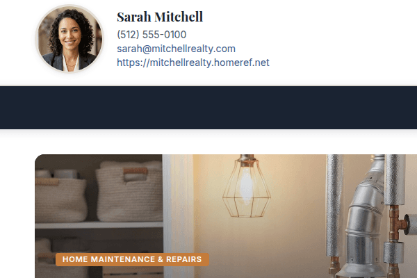 Agent whitelabeled website